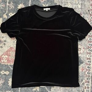 Z Supply black velvet top M